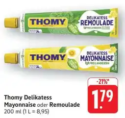 Edeka Thomy Delikatess Mayonnaise oder Remoulade Angebot