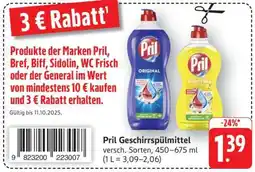 Edeka Pril Geschirrspülmittel Angebot