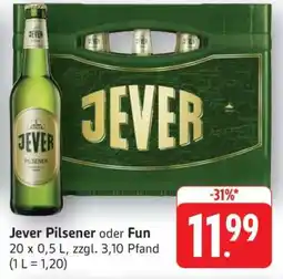 Edeka JEVER Pilsener oder Fun Angebot