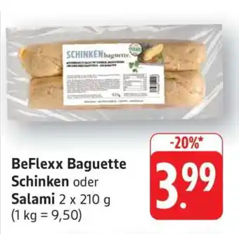 Edeka BeFlexx Baguette Schinken oder Salami Angebot