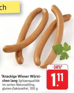 Edeka Knackige Wiener Würstchen lang Angebot
