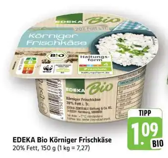 Edeka EDEKA Bio Körniger Frischkäse Angebot
