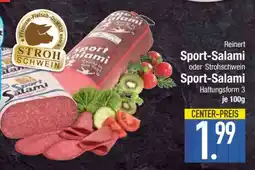 Edeka Reinert Sport-Salami oder Strohschwein Sport-Salami Angebot