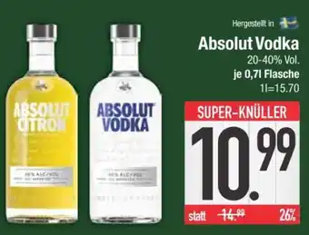 Edeka Absolut Vodka Angebot