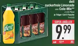 Edeka deit zuckerfreie Limonade oder Cola-Mix Angebot