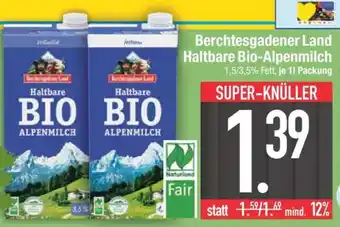 Edeka Berchtesgadener Land Haltbare Bio Alpenmilch Angebot