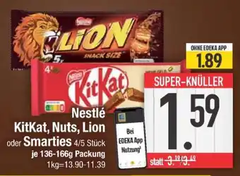 Edeka Nestlé KitKat, Nuts, Lion oder Smarties Angebot