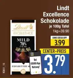 Edeka LINDT Excellence Schokolade Angebot