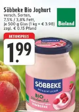 Edeka Söbbeke Bio Joghurt Angebot