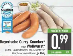 Edeka Bayerische Curry-Knacker oder Wollwurst Angebot