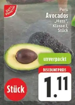 Edeka Peru Avocados 'Hass', Klasse I, Stück Angebot