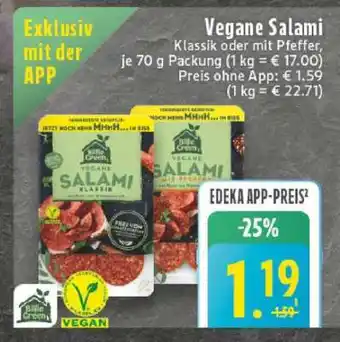 Edeka Vegane Salami Angebot