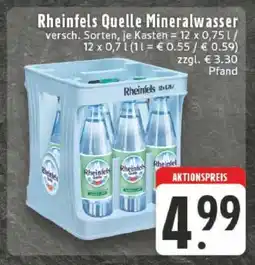 Edeka Rheinfels Quelle Mineralwasser Angebot