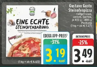 Edeka Gustavo Gusto Steinofenpizza Angebot