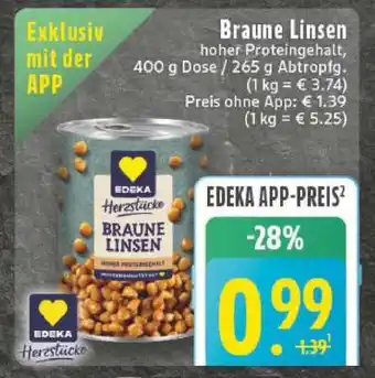Edeka Braune Linsen Angebot