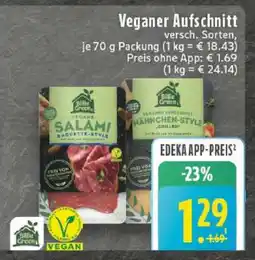 Edeka Veganer Aufschnitt Angebot