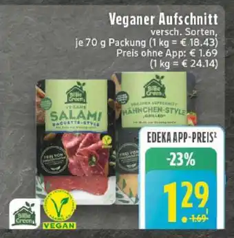 Edeka Veganer Aufschnitt Angebot