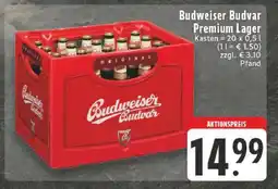 Edeka Budweiser Budvar Premium Lager Angebot