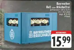 Edeka Bayreuther Hell oder Alkoholfrei Angebot