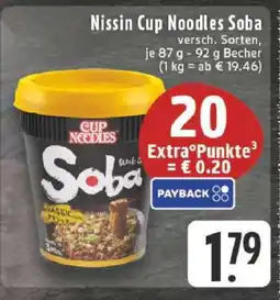 Edeka Nissin Cup Noodles Soba Angebot