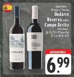 Edeka Ondarre Reserva oder Campo Arriba Angebot