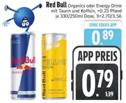 Edeka RED BULL Organics oder Energy-Drink Angebot