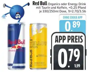 Edeka RED BULL Organics oder Energy-Drink Angebot