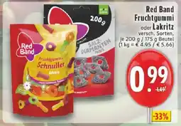 Edeka Red Band Fruchtgummi oder Lakritz Angebot