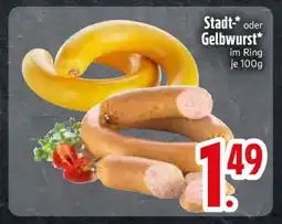 Edeka Stadt- oder Gelbwurst Angebot