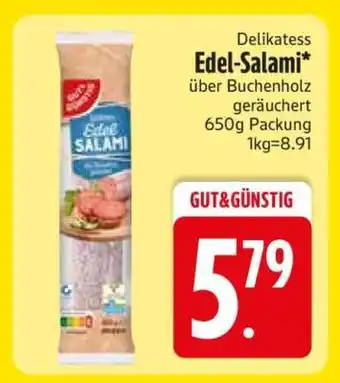 Edeka Delikatess Edel-Salami Angebot
