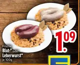 Edeka Frische Blut- oder Leberwurst Angebot