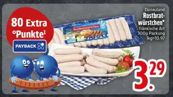 Edeka Donauland Rostbratwürstchen Angebot