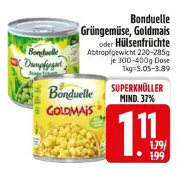 Edeka Bonduelle Grüngemüse, Goldmais oder Hülsenfrüchte Angebot