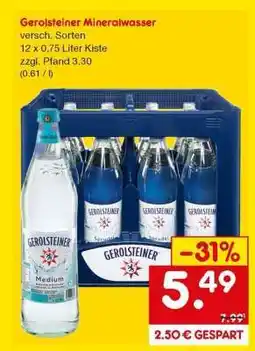 Netto Marken-Discount Gerolsteiner Mineralwasser Angebot
