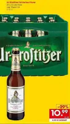 Netto Marken-Discount Ur-Krostitzer Feinherbes Pilsner Angebot
