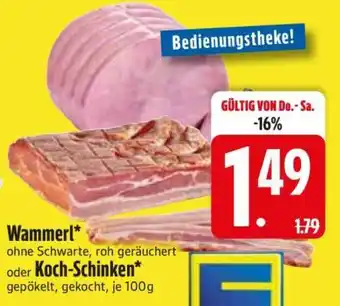 Edeka Wammerl oder Koch-Schinken Angebot
