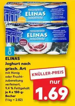 Kaufland ELINAS Joghurt nach griech. Art Angebot