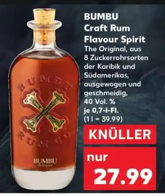 Kaufland BUMBU Craft Rum Flavour Spirit Angebot