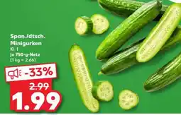 Kaufland Span./dtsch. Minigurken Angebot