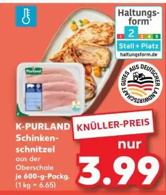 Kaufland K-PURLAND Schinkenschnitzel Angebot