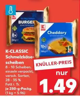 Kaufland K-CLASSIC Schmelzkäsescheiben Angebot