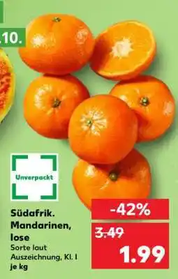 Kaufland Südafrik. Mandarinen, lose Angebot