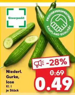 Kaufland Niederl. Gurke, lose Angebot