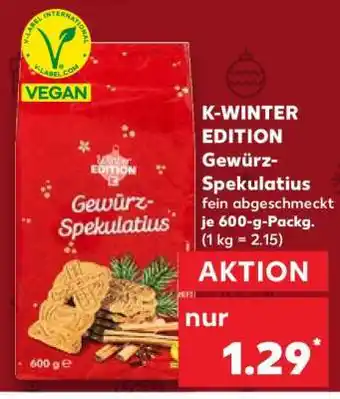 Kaufland K-WINTER EDITION Gewürz-Spekulatius Angebot