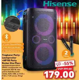 Kaufland Tragbarer Party-Lautsprecher HP110 Party Rocker One Plus Angebot