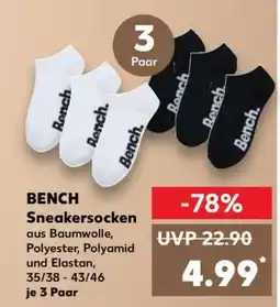 Kaufland BENCH Sneakersocken Angebot