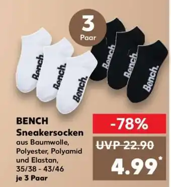 Kaufland BENCH Sneakersocken Angebot