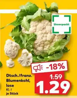 Kaufland Dtsch./franz. Blumenkohl, lose Angebot