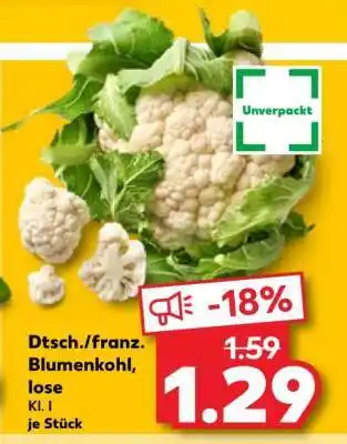 Kaufland Dtsch./franz. Blumenkohl, lose Angebot