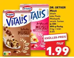Kaufland DR. OETKER Müsli Angebot